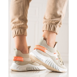 Weide Muodikkaat tekstiililenkkarit beige 2