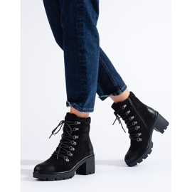 Ekologisesta mokkanahkasta valmistetut eristetyt naisten laukut musta 1