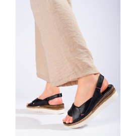 W. Potocki Naisten matalat sandaalit Potocki musta 1