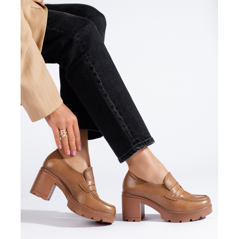 W. Potocki Ruskeat Potockin matalakorkoiset kengät 1