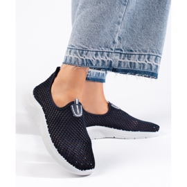 Harjakatkoiset slip-on tummansiniset urheilukengät sininen 1