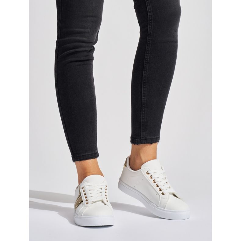 Naisten valkoiset urheilukengät valkoinen 1