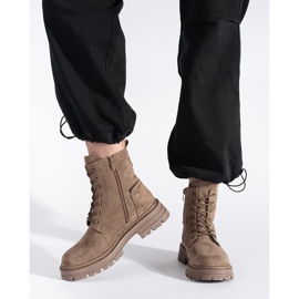 Ruskeat naisten nauhoitussaappaat Sergio Leonelta 2