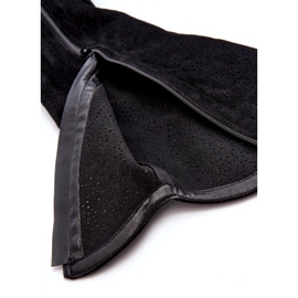 Naisten harjakattoiset saappaat Mustat S.Barski HY66-132 4