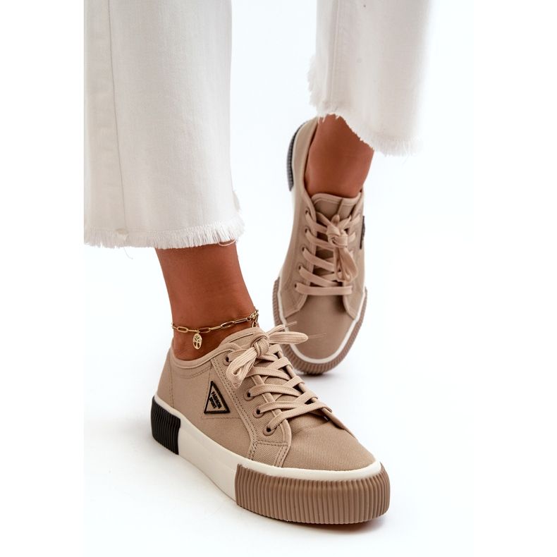 MSMG Naisten matalat tennarit, ruskea 1