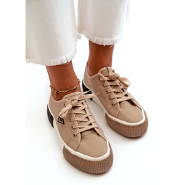 MSMG Naisten matalat tennarit, ruskea 2