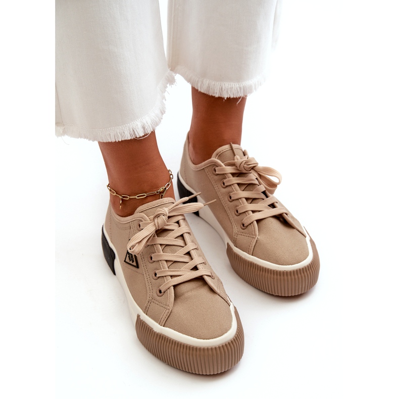 MSMG Naisten matalat tennarit, ruskea 2