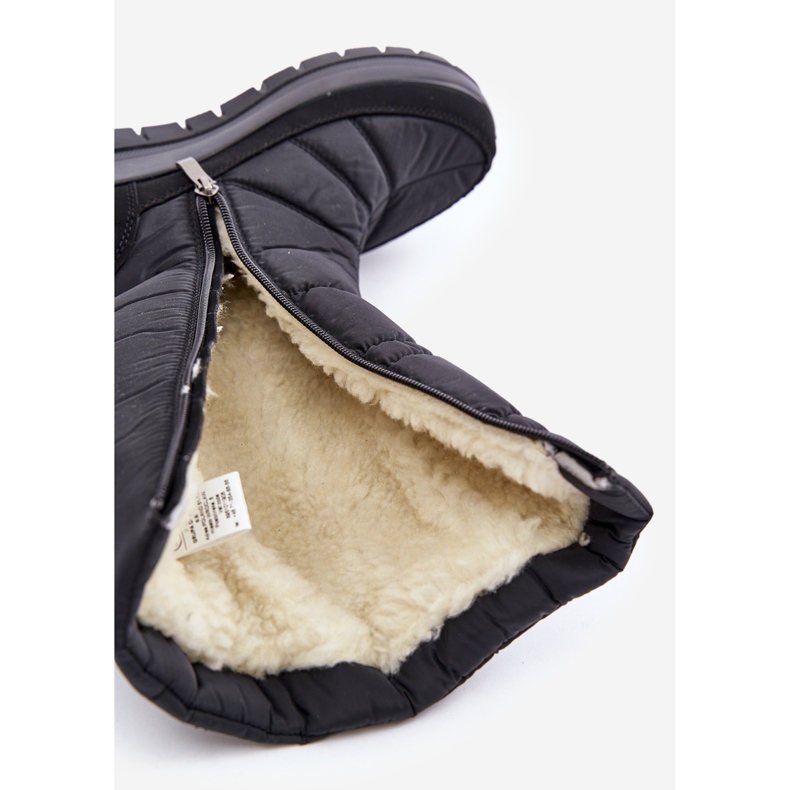 Naisten lumisaappaat koristeellisella Progress PROGJ-24-147 mustalla 2