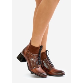 Zazoo 60503 Ruskeat nahkaiset korkokengät 1