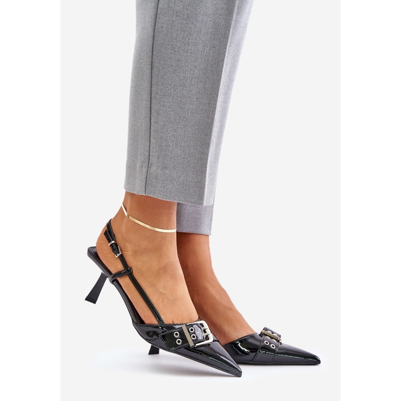 Mustat Zeisia-patenttikorkeat soljella 1