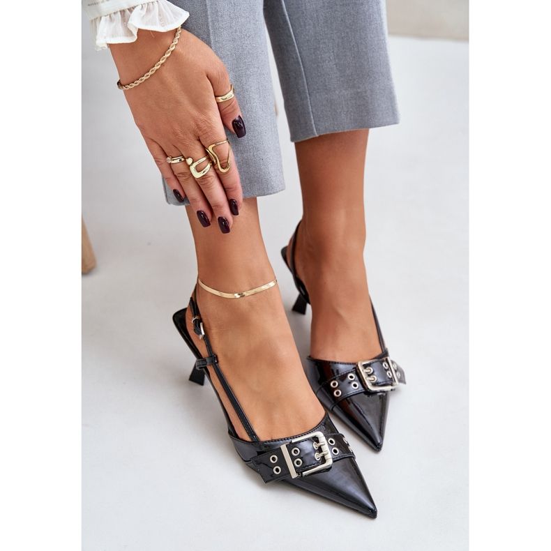 Mustat Zeisia-patenttikorkeat soljella 2