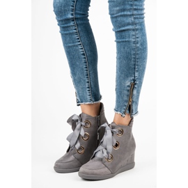 Kylie Nauhanauhalliset nilkkurit harmaa 1