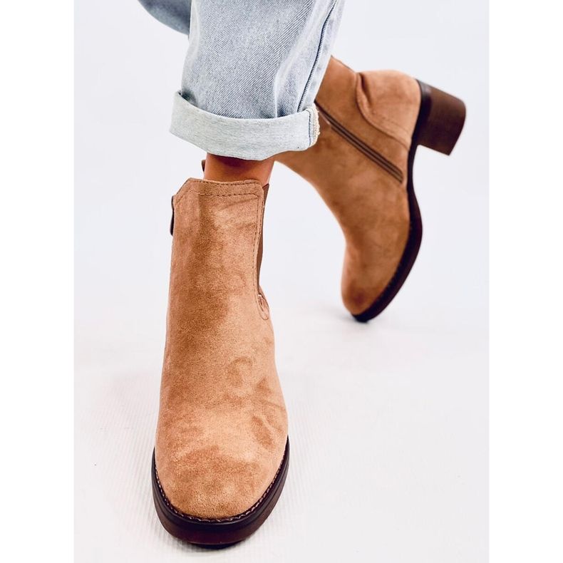 Leveäkorkoiset saappaat Fill Beige 1