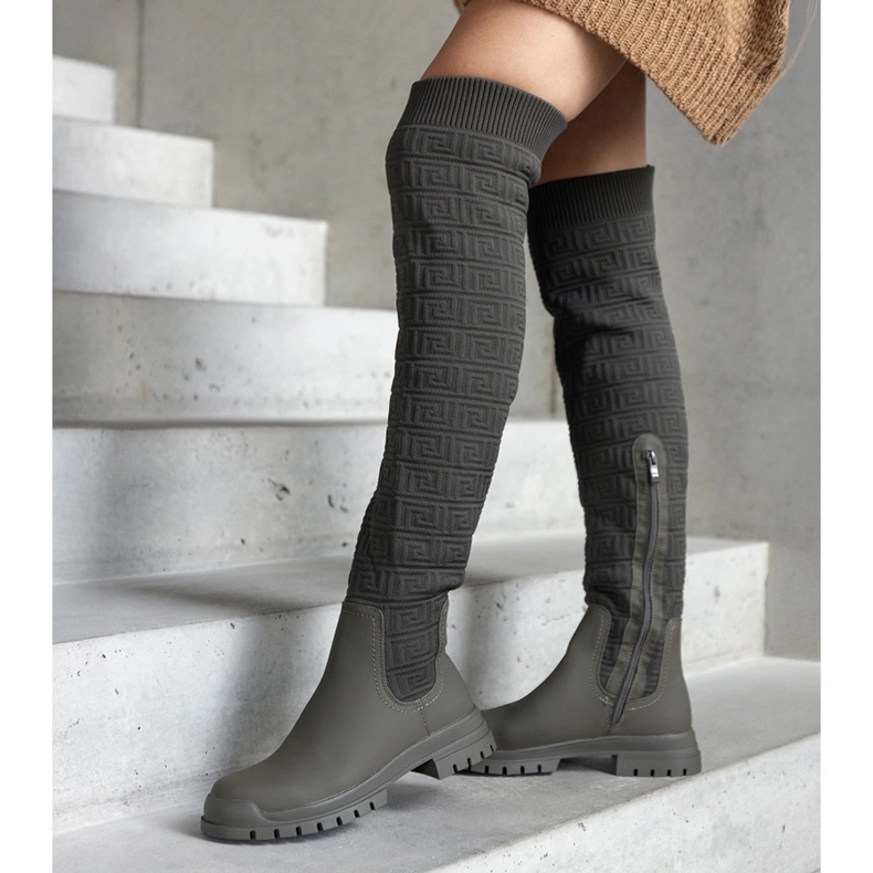 Vihreät kangassaappaat, joissa mattapintainen Scarlett 2