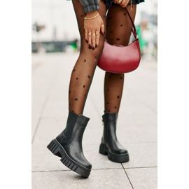 Eristetyt Chelsea-saappaat vetoketjulla S.Barski HY42-975 Musta 1