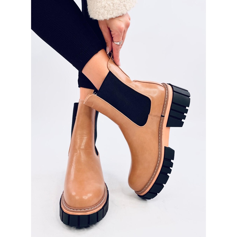 Naisten Chelsea-saappaat Bella LT.KHAKI ruskea 1