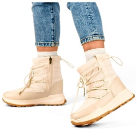 Naisten alustalumisaappaat, beige 24-16321BE 1