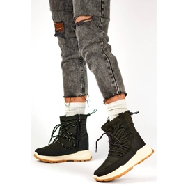 Naisten alustalumisaappaat, mustat 24-16321B 2