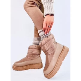 Javier Khaki nylon lumikengät beige 5