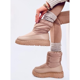Javier Khaki nylon lumikengät beige 3