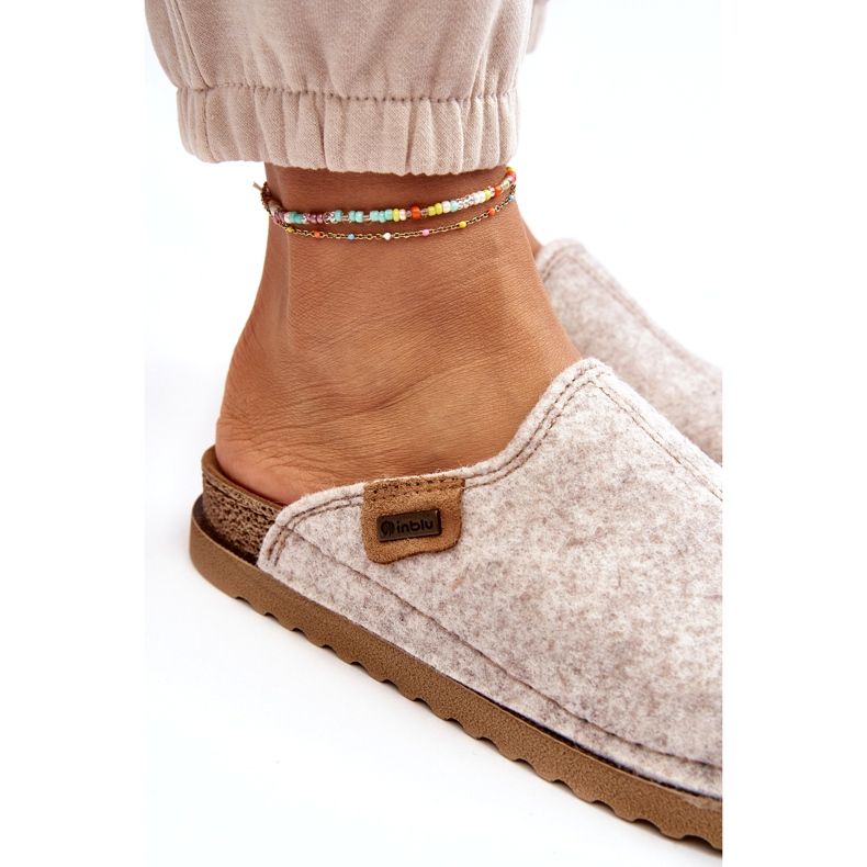 Naisten koti Kengät Tossut Inblu DJ000010 Vaalea beige 1