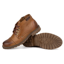 Olivier Miesten lyhyet talvisaappaat, 963MP, punainen beige 5