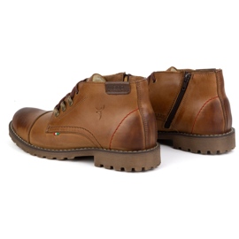 Olivier Miesten lyhyet talvisaappaat, 963MP, punainen beige 6