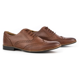 Olivier Nahkaiset juhlakengät Brogues 306GT ruskea 5