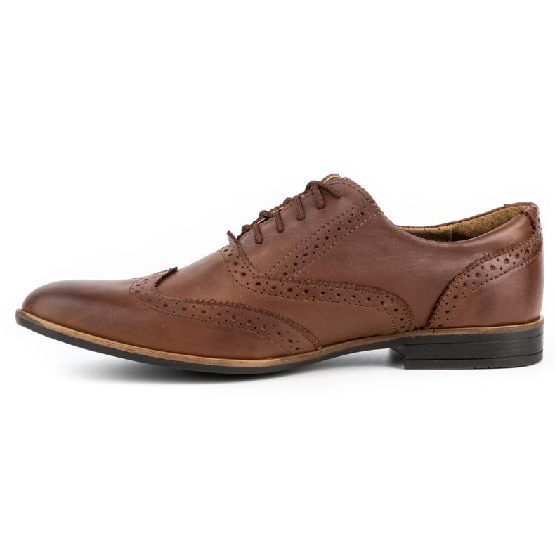 Olivier Nahkaiset juhlakengät Brogues 306GT ruskea 4