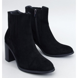 Noriega Mustat mokkanahkaiset korkeakorkoiset nilkkurit 1