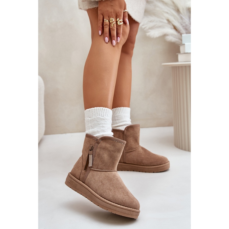 Big Star naisten lumisaappaat OO274A165 beige 2