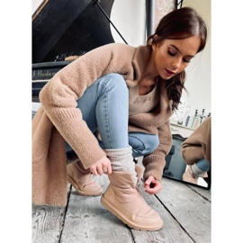 Naisten eristetyt lumisaappaat Busted Khaki beige 1