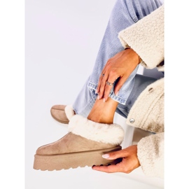 Yogi Khaki lyhyet lumisaappaat turkisella beige 1