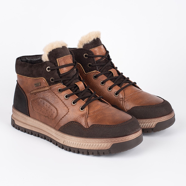 Miesten lämpöeristetyt korkeat talvisaappaat musta 1