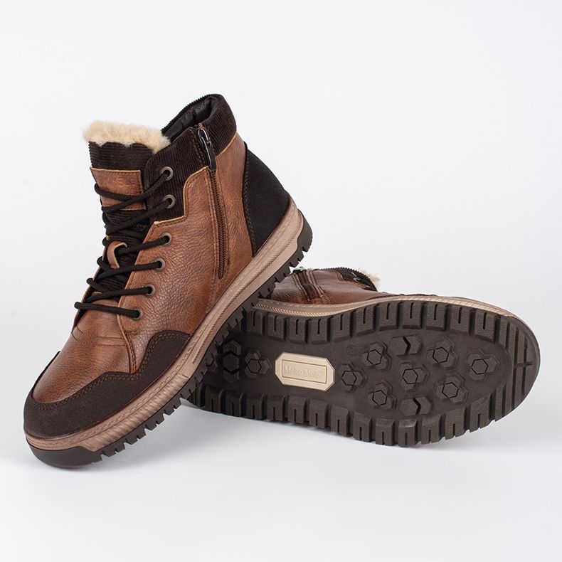 Miesten lämpöeristetyt korkeat talvisaappaat musta 2