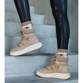 Rosemarien beige-nilkkurit, joissa paksu pohja 1