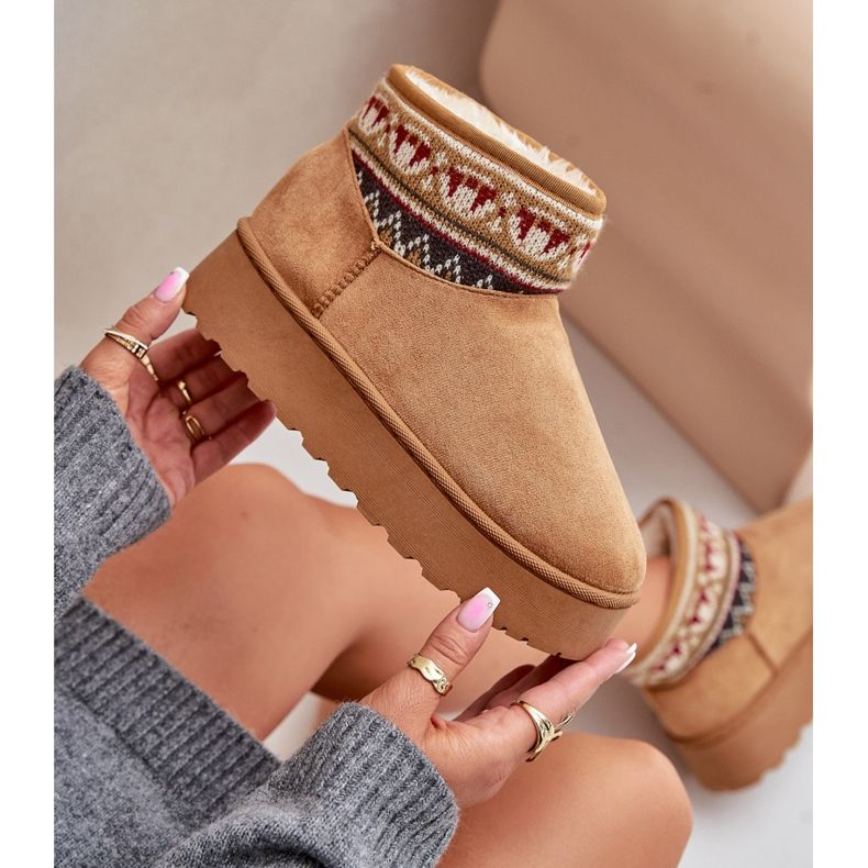 Naisten lumisaappaat, joissa on kuvio Camel Avatharia -alustalla ruskea 2