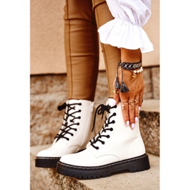 S.Barski Naisten saappaat Valkoinen Kognito 1