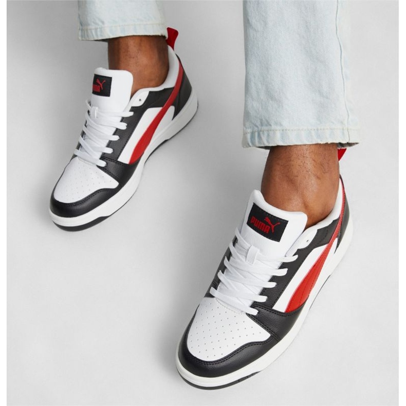 Puma Rebound v6 matalat kengät 392328-04 valkoinen 2