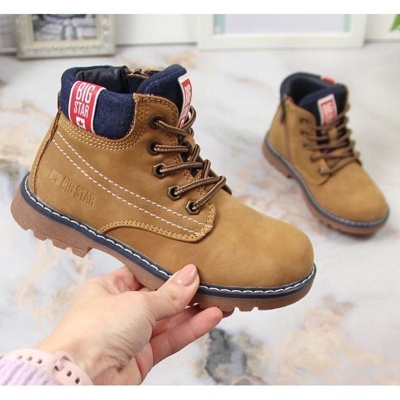 Big Star INT1789 eristetyt saappaat ruskea 1