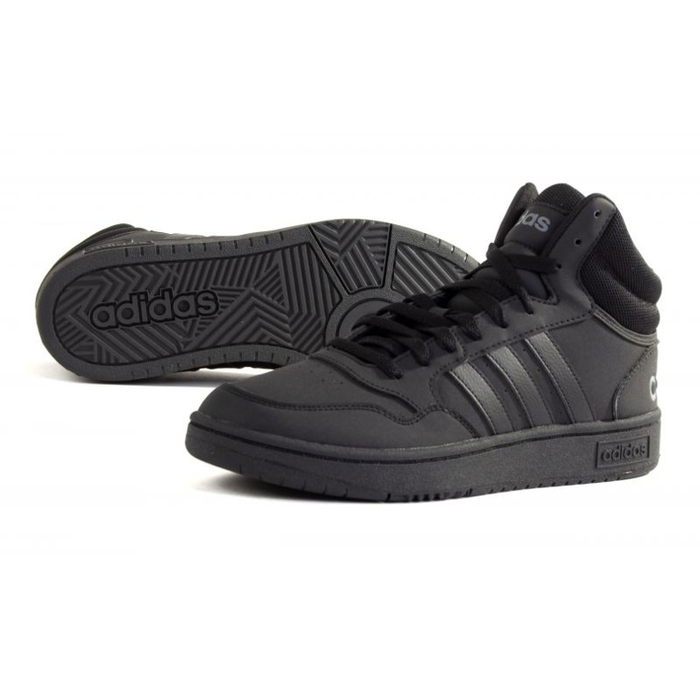 Adidas Hoops 3.0 Mid GV6683 kengät musta 1