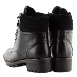 Mustat nauhalliset trappers K-3 mustat 2