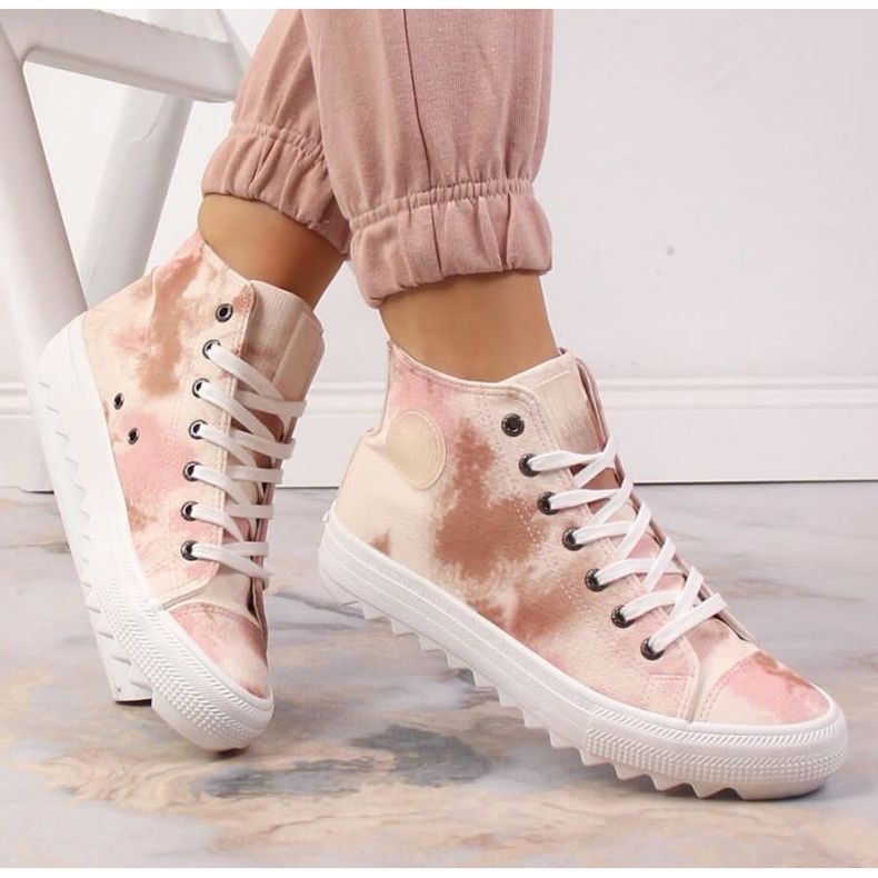 Big Star LL274048 INT1821 korkeat kengät ja lenkkarit beige 1