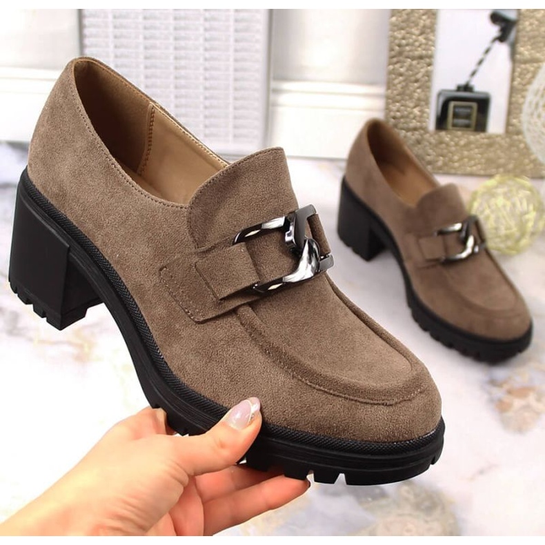 Mokkakorkokengät ketjulla Vinceza W JAN177B ruskea 1