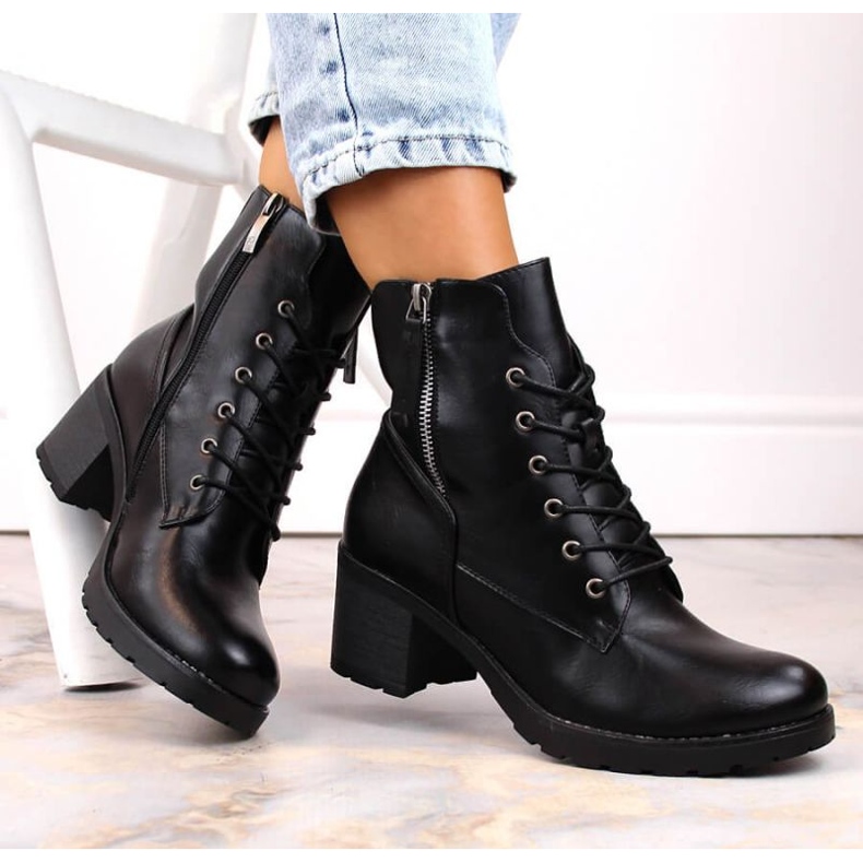 Potocki W WOL177A korkeakorkoiset ja alustanilkkurit, mustat 2