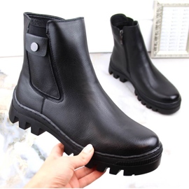 Potocki W WOL186 eristetyt nilkkurit taskulla, musta 1