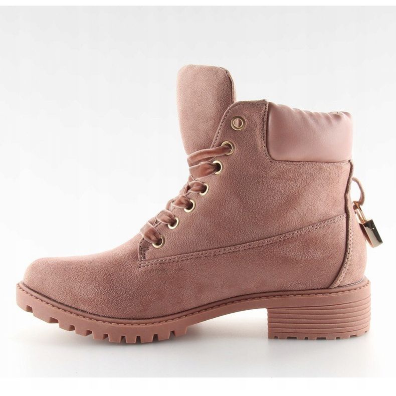 Puukengät naisille, mustat ja vaaleanpunaiset AT-0623-L Pinkki vaaleanpunainen 1