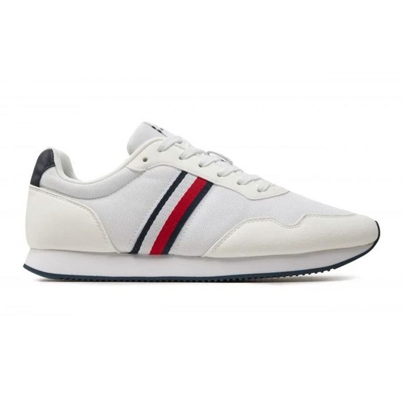 Tommy Hilfiger Lo Runner Mix M -kengät FM0FM04958YBS valkoinen 1