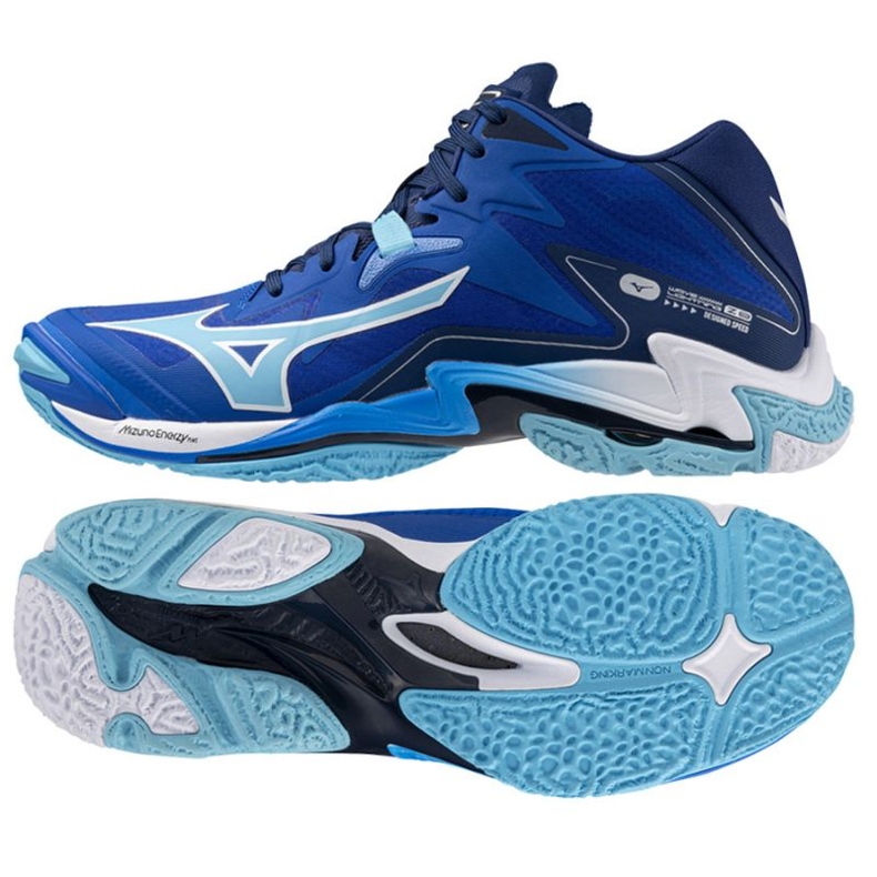 Mizuno Wave Lightning Z8 Mid V1GA240501 kengät sininen 1