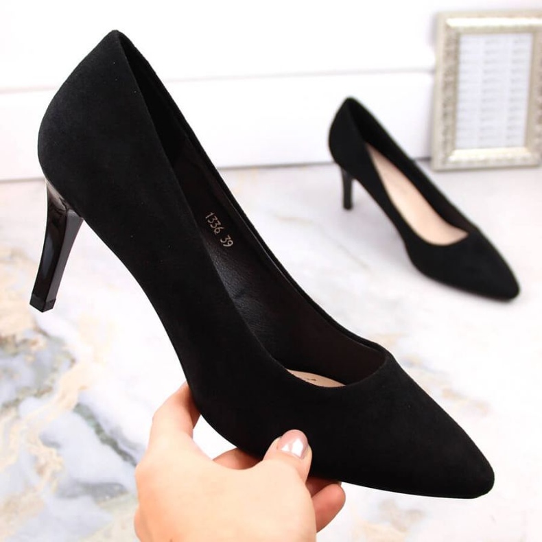 Sergio Leone W SK414C mustat korkokengät 2